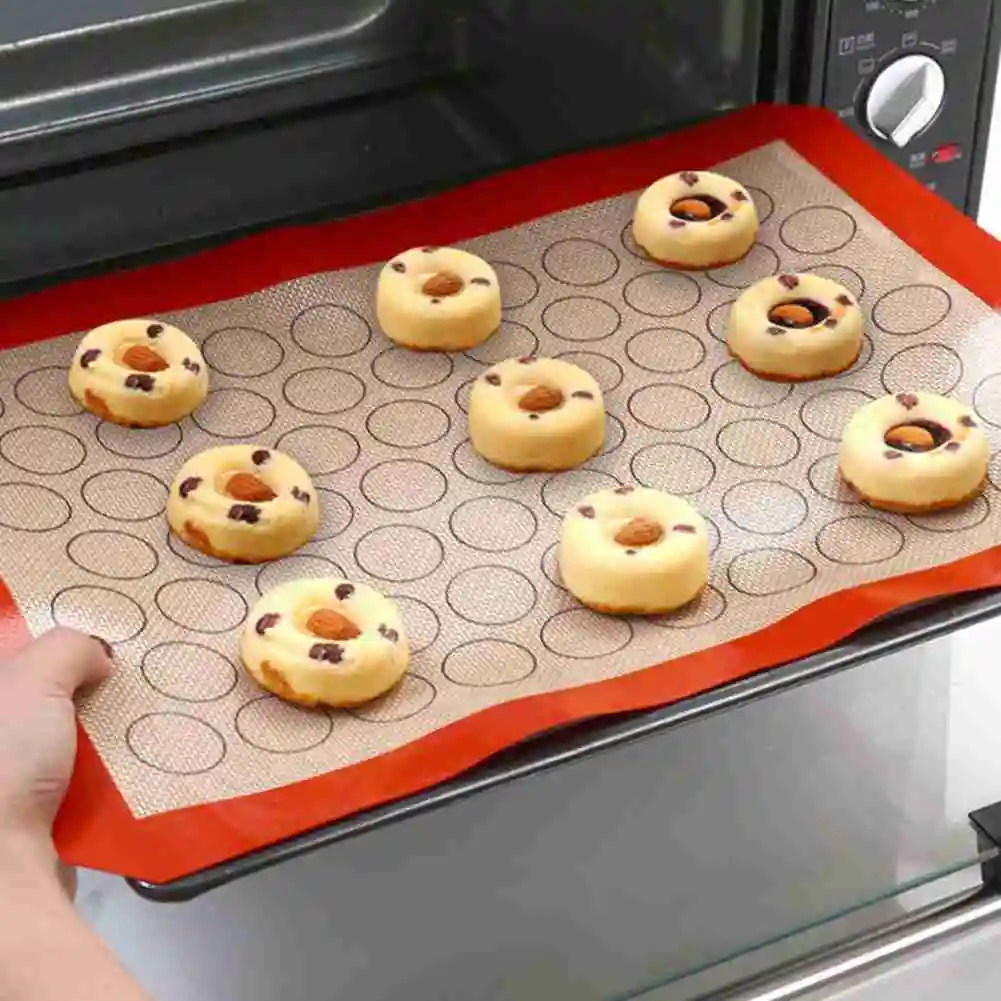 

Non-Stick Silicone Baking Mat Cookie Pad Rolling Dough Bakeware Macaron Pastry Tools Gadget Cake Baking Cookie Kitchen Pad D2S1