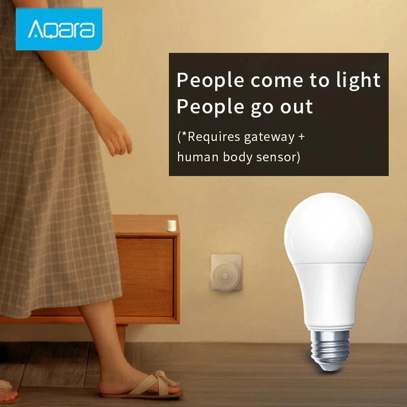 Aqara Smart LED Bulb Zigbee 9W E27 2700K-6500K White Color Remote Light For Mihome APP Apple HomeKit | Электроника