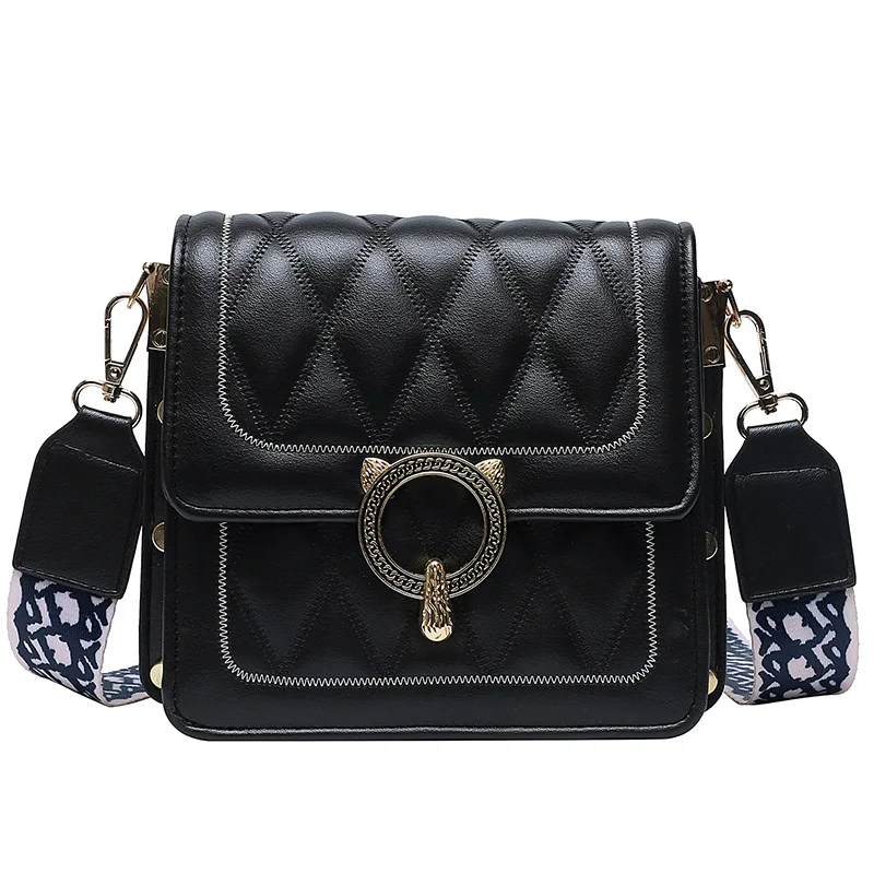 

2020 Mini Fashion Women Crossbody Bags Retro Wide Strap Shoulder bags Messenger Bag Female Luxury Travel Handbags and Purses