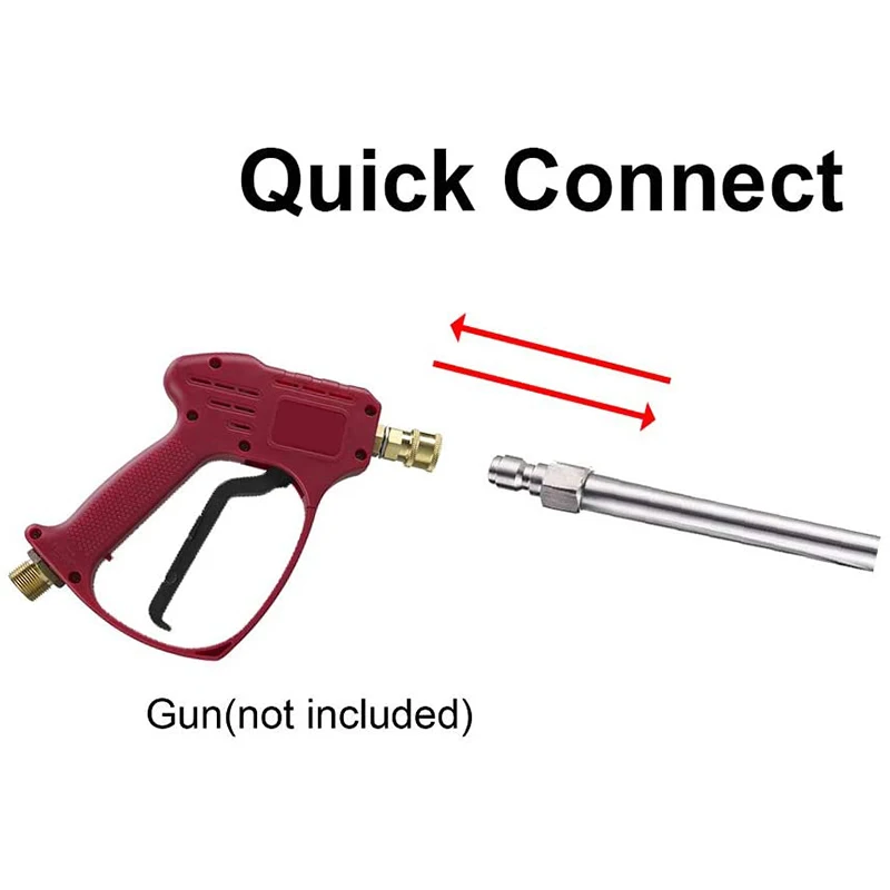 Удлинитель для мойки высокого давления 17 дюймов нержавеющая сталь 1/4 дюйма