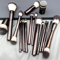 hourglass makeup powder blush foundation concealer eyeshadow crease eyebrow brush high quality metal handle makeup brushes tools