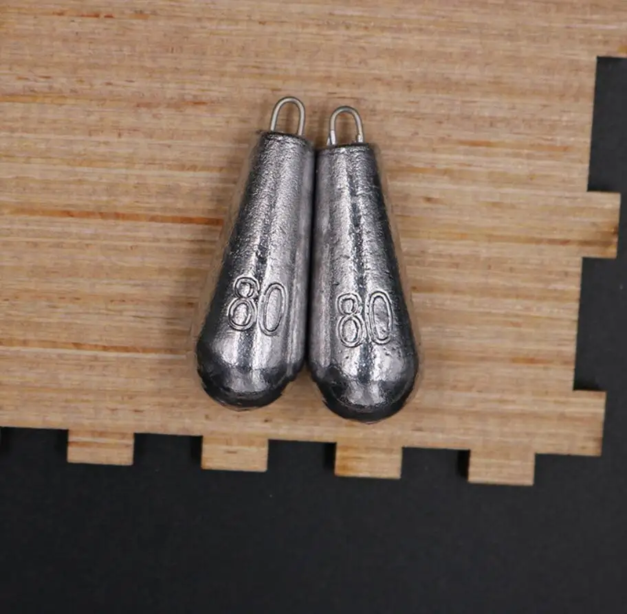 Свинцовые грузила 10-80 г свинцовые в виде капель воды овальные разрезы оливковые