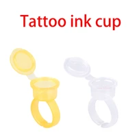 new 500pcslot disposable permanent makeup container ring cup tattoo ink microblading tattoo pigment holder for eyelash extend