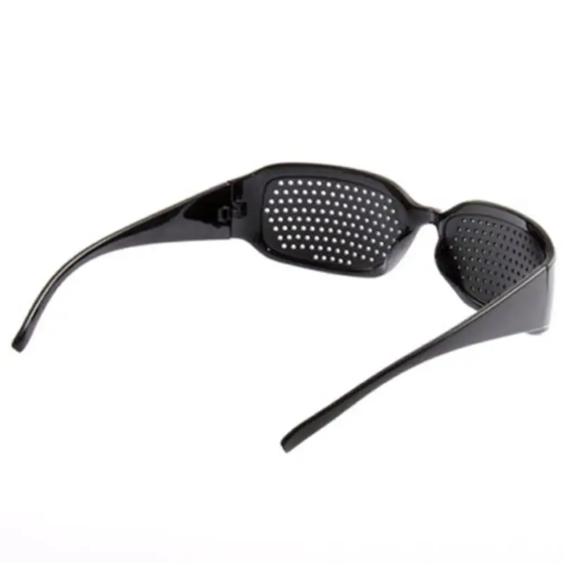 

Black Unisex Vision Care Pin Eye Exercise Eyeglasses Pinhole Glasses Eyesight Improve Plastic High Quality