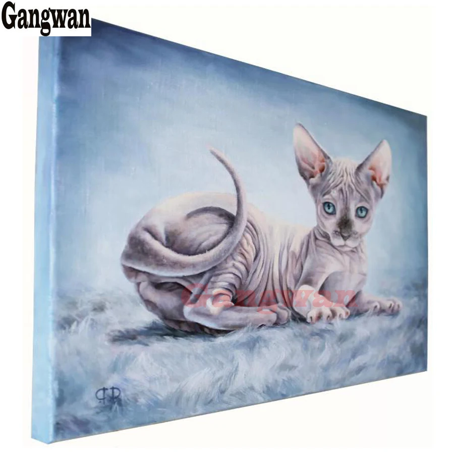 5D алмазная живопись с кошками наборы для вышивки крестиком квадратная круглая