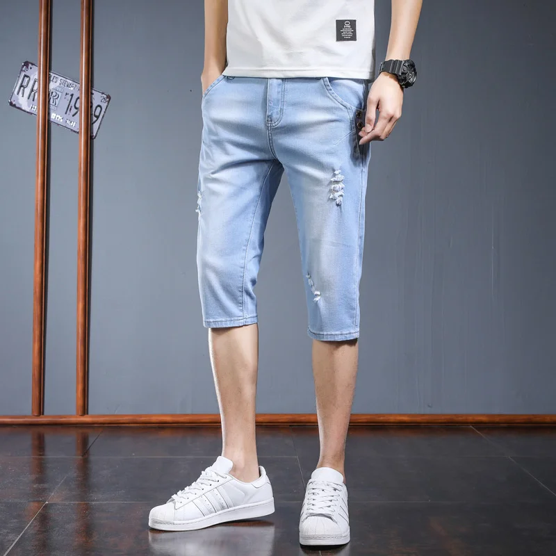 Для Мужчин's Короткие штаны Летние семи-шорты в горошек брендовые тонкие