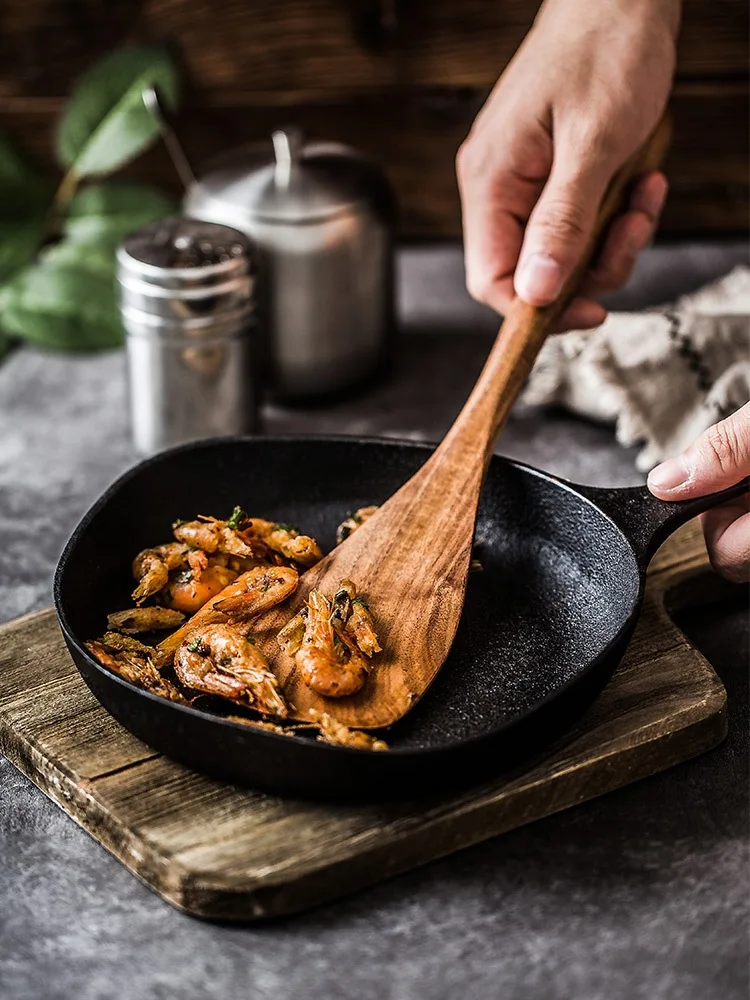 1-7 шт./компл. столовая посуда из тикового дерева ложка половник-дуршлаг