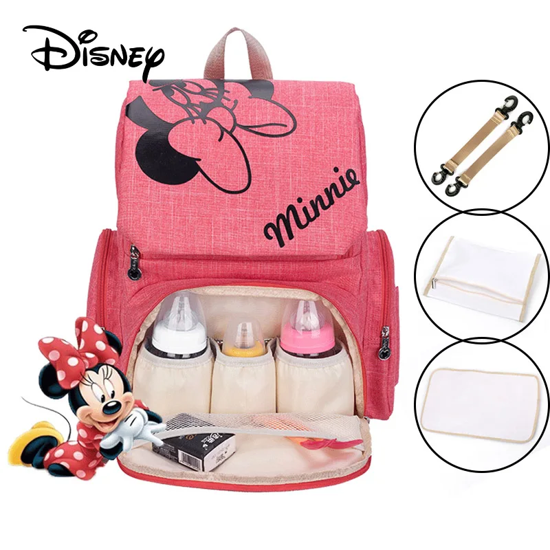 28 no usb Disney бутылочки для кормления Изоляционные сумки USB Ткань Оксфорд сумка для хранения подгузников рюкзак мода водонепроницаемый большой емкости Сумки для подгузников - Цвет: 28 no usb