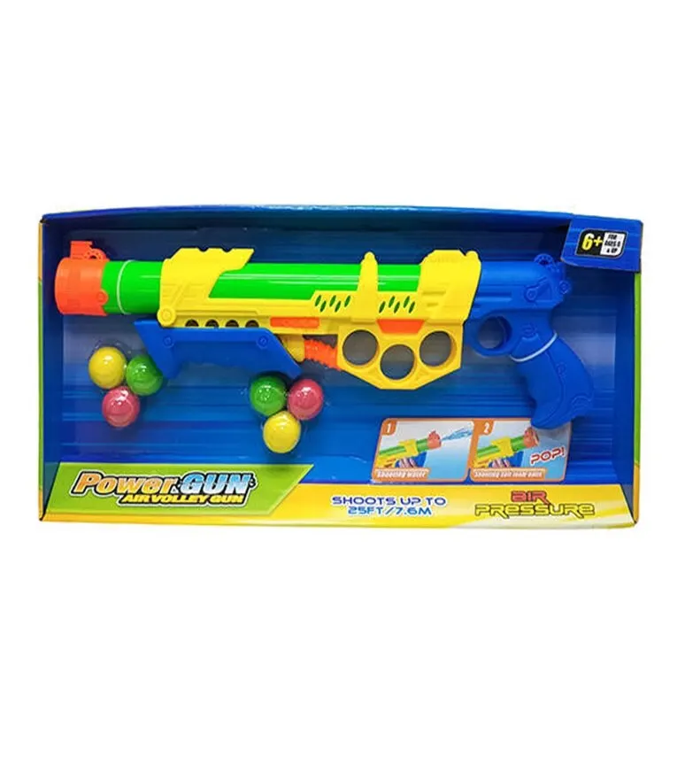 Игрушечное оружие 1toy Street Battle 2в1 водное с мягкими шариками 43 см в комплекте 6 шаров