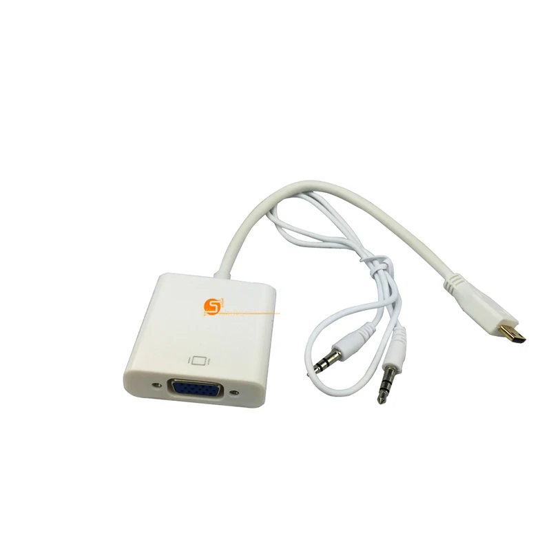 В наличии! Видеоадаптер HDMI VGA штекер гнездо HDTV ЭЛТ монитор тв для XBOX 360 PS3 3 5 мм