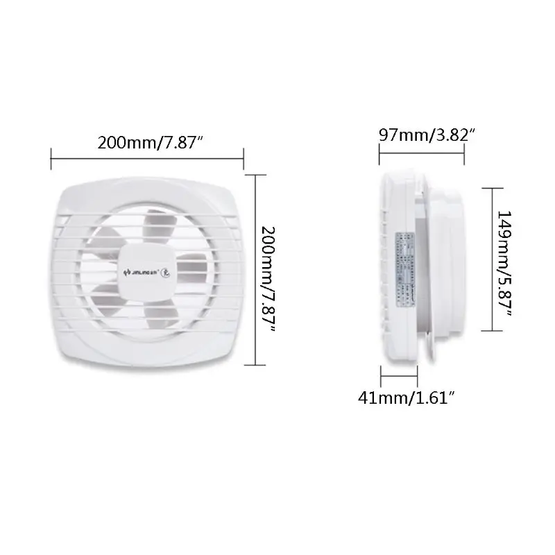 7.87 * &quotwindow type toilet fan for odor removal kitchen fume high volume low noise. | Бытовая техника