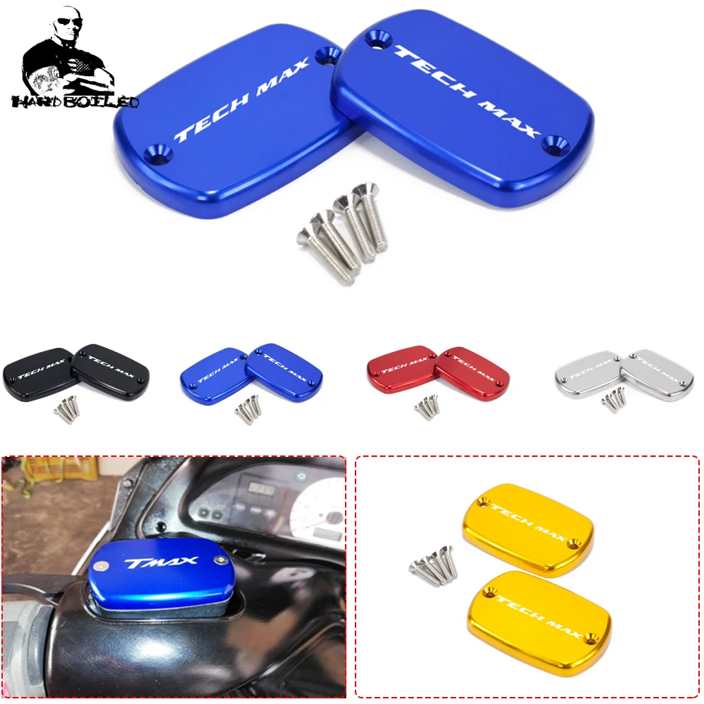 

CNC алюминиевые аксессуары для мотоциклов, крышка бака тормозной жидкости, кожух тормозного насоса для YAMAHA Tmax Tech Max TMAX 560 2020