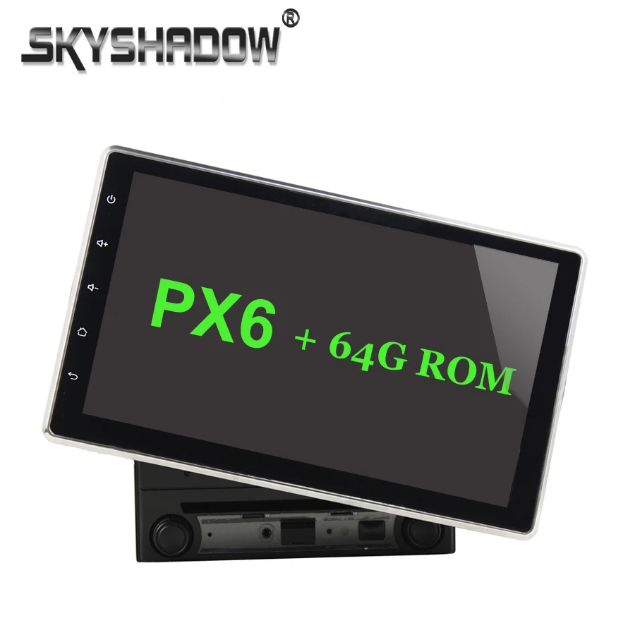 PX6 Регулируемый DSP ips 10," Android 9,0 4 Гб+ 64 ГБ+ 8 ядерный автомобильный dvd-плеер gps карта RDS радио Wifi Bluetooth 2Din для Универсальный