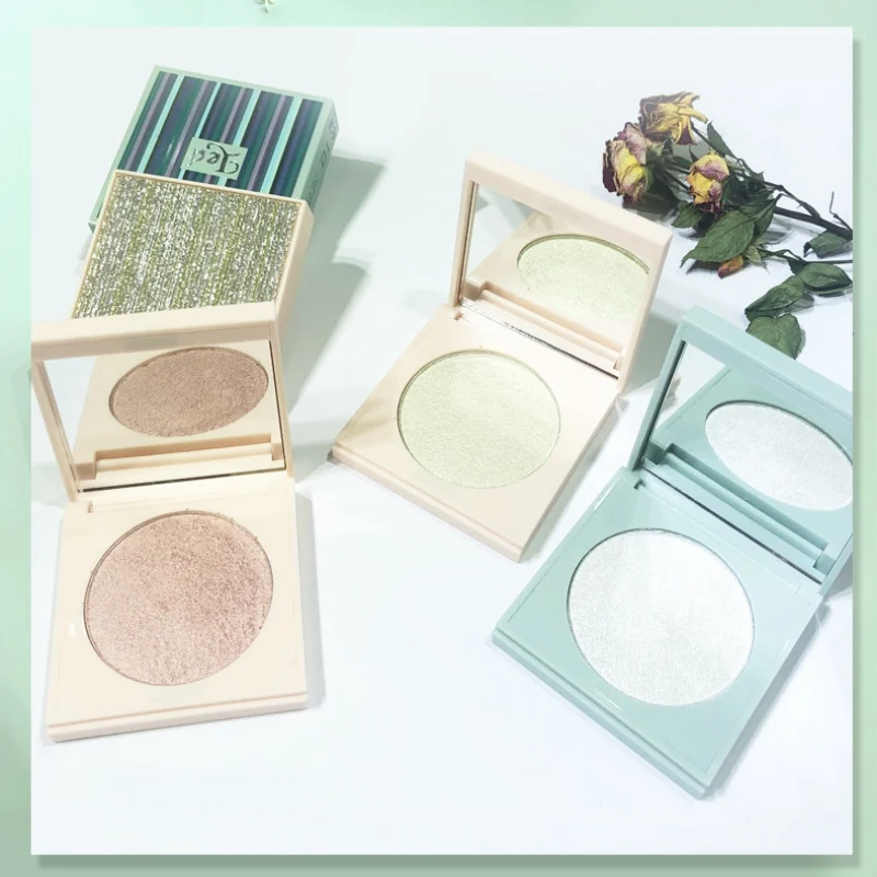 Блестящая блестящая Запеченная пудра для теней век стойкая водостойкая