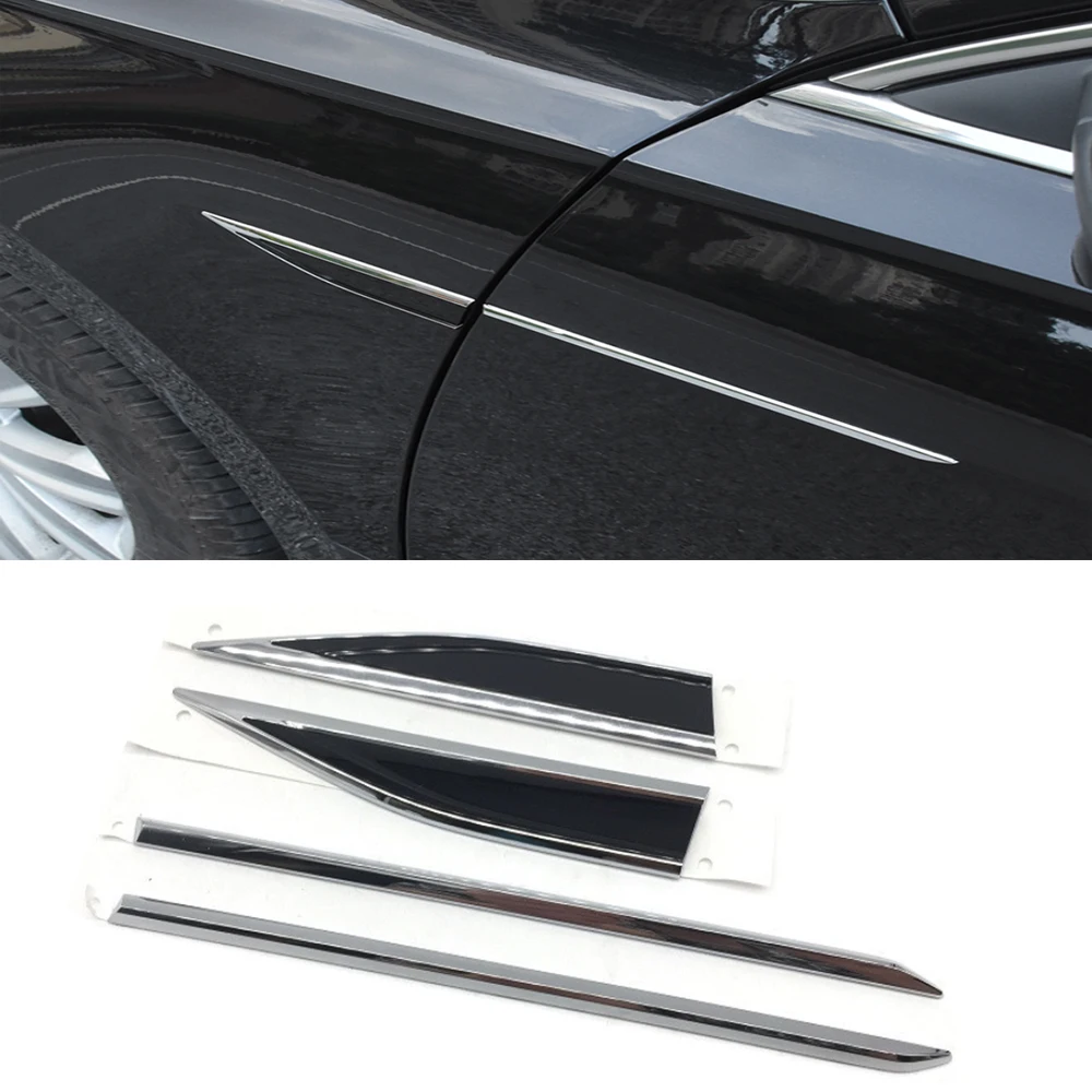 Новый 3D из АБС пластика 4 шт. автомобиль передняя сторона крыло наклейка на нож