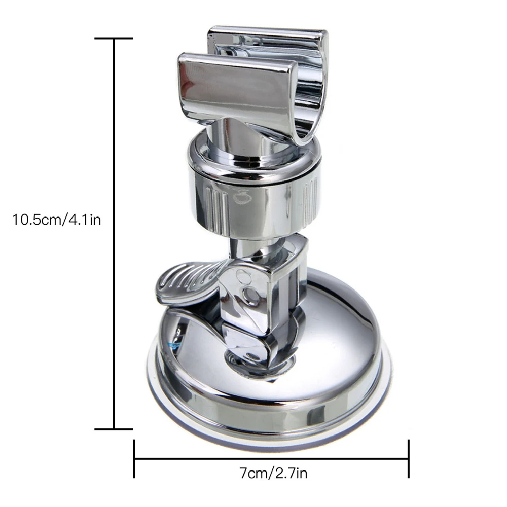 

Universal Adjustable Hand Shower Holder Suction Cup Holder Full Plating Shower Rail Head Holder Bathroom Rotation Bracket Stable