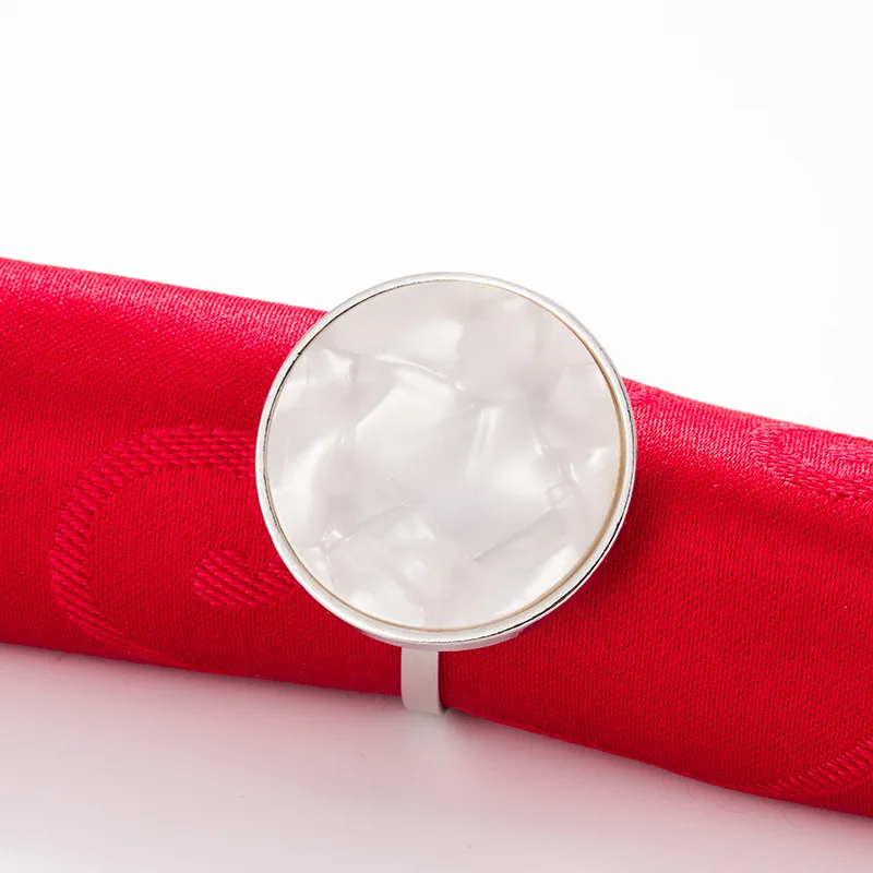 6 шт./лот жемчужные кольца для салфеток держатель с пряжкой на свадьбу и в