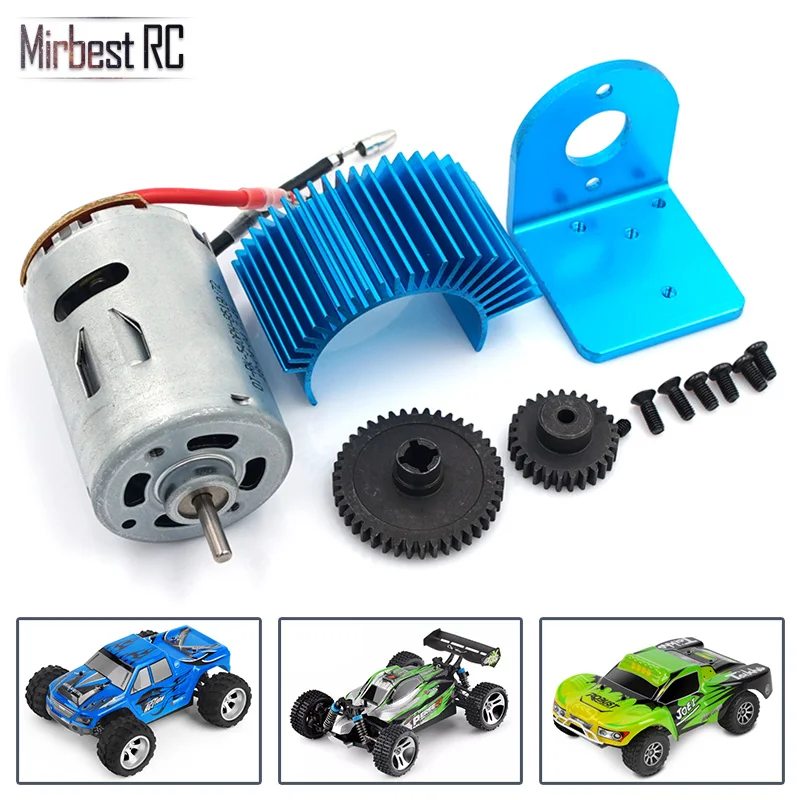 

WL Motor Amount+540 Motor Electric Engine Metal Gear 27T Reduction gear 42T Rc Car Upgrade Parts 1/18 Wltoys A959 A969 A979 K929