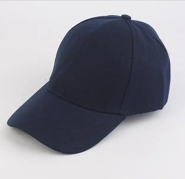 Бейсболка для мужчин и женщин модная однотонная Регулируемая Кепка от солнца в