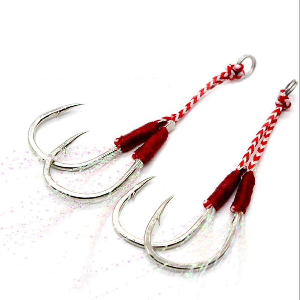 Рыболовный крючок 3 шт. специальные приспособления для морской рыбалки двойной