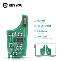 keyyou for chevrolet malibu cruze aveo spark for opelvauxhall 2345 button 315433mhz car remote key circuit board electronic