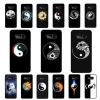 fhnblj eight diagrams taiji yin yang phone case for samsung note 5 7 8 9 10 20 pro plus lite ultra a21 12 02