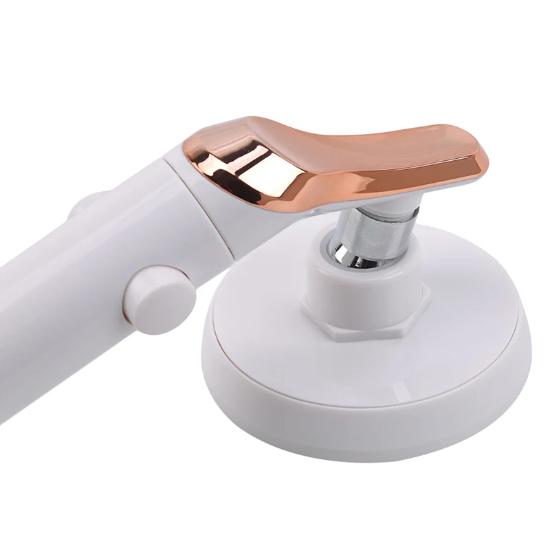 

Rotary Shower Head With Water Control Button High-Pressure Water-Saving Rain Shower Head