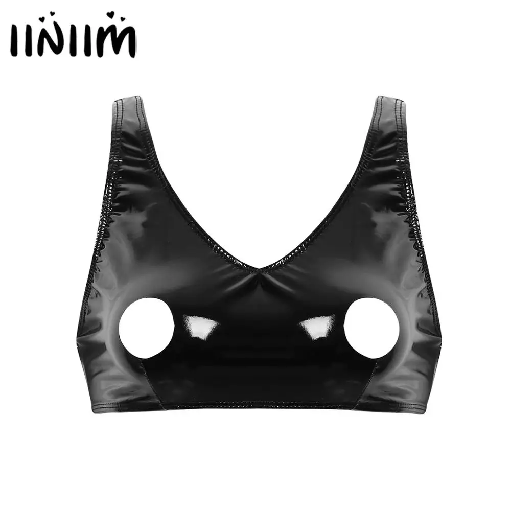 Женский экзотический Топ iiniim для взрослых с эффектом влажности открытым