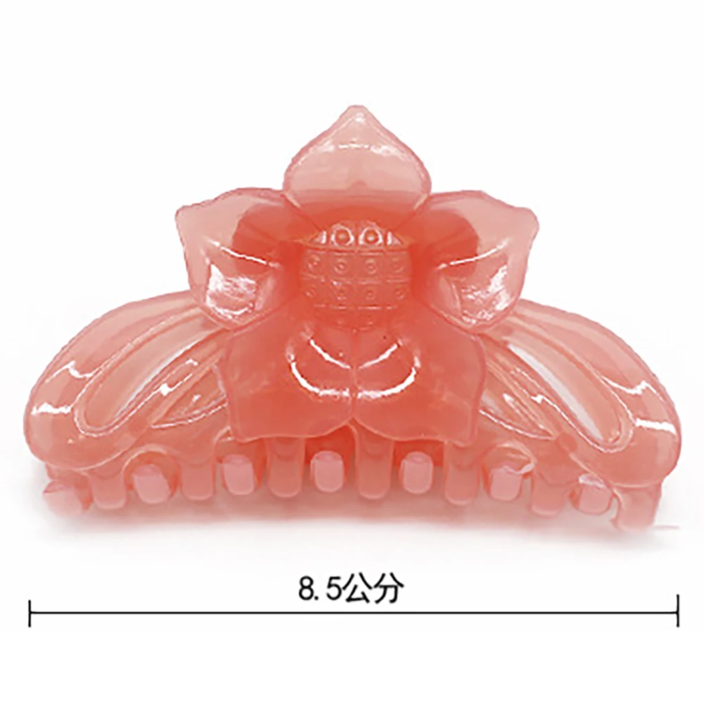 

6pcs/lot Fashion Sunflower Hair Claw Clips Jelly Color Crab Claw Clip Barrettes Hair Clips Hair Accessories for Girls