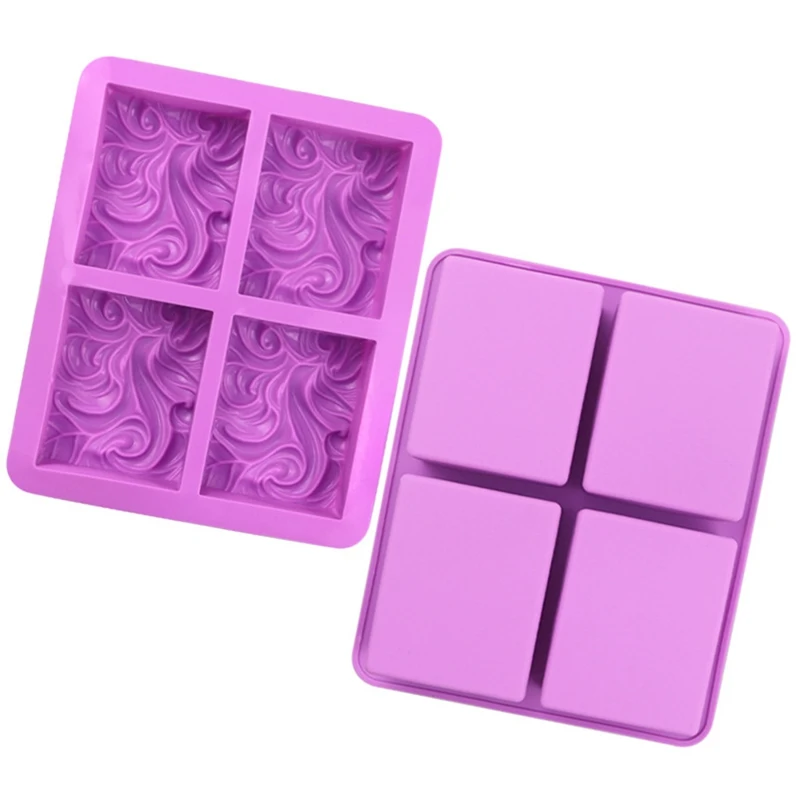 

DIY Handmade Silicone Soap Molds Clouds Shape 4 Cavity Rectangle Wave Aroma Soap Making Mousse Cake Moulds Cake Decorating Tools