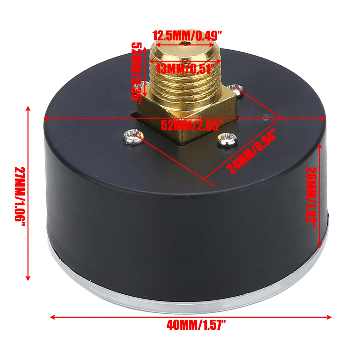 52 мм компрессор давления воздуха Манометр 0 180 PSI 12 бар 1/4 &quotBSP резьба манометр