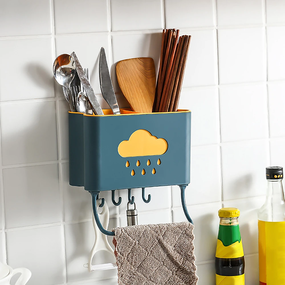 Portable Bathroom Storage Rack Draining Design Space Saving Separable Box Plastic Shampoo Holder For Home R | Дом и сад