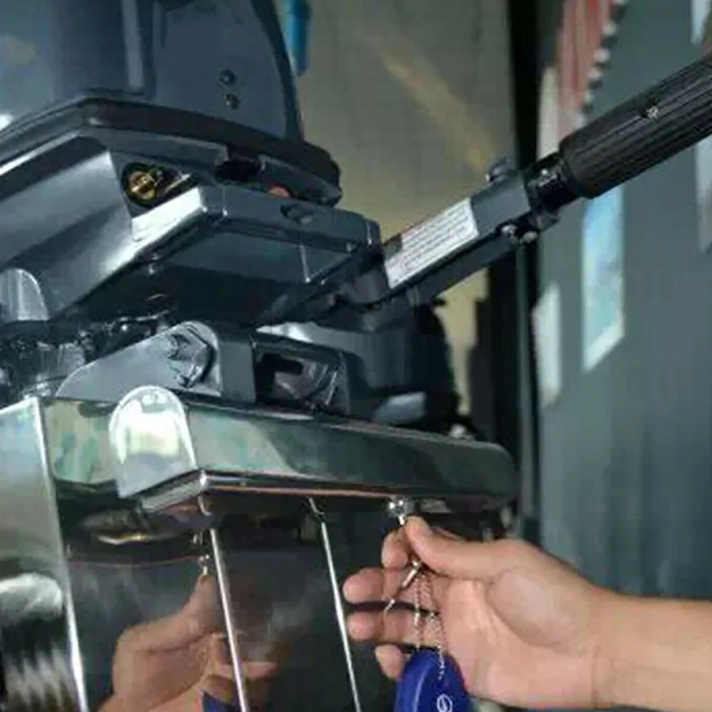 

With Keys Durable Yacht Outboard Lock Engine Accessories Stainless Steel Anti Theft Rustproof For Boat Hardware Practical Marine