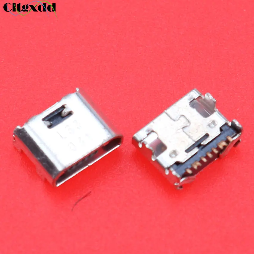 Гнездовой разъем Micro Mini USB 100 шт. 7-контактный Женский Разъем для зарядки Samsung Galaxy Core