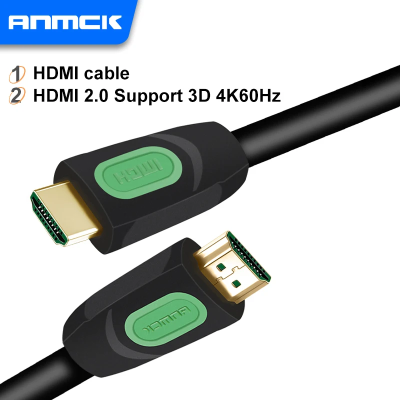 

4K HDMI-Compatible Cable Gold Plated Plug Video Cord V2.0 HDMI Cable For TV Box Splitter Switcher Projector Monitor Laptops