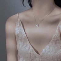 fashion simple fresh butterfly necklace design female student girlfriends keepsake good sisters personality gift clavicle chain