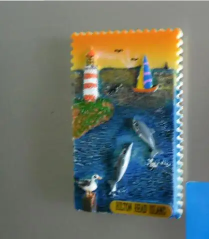 Сувенирный магнит на холодильник дорожная коллекция в США подарок-компаньон для