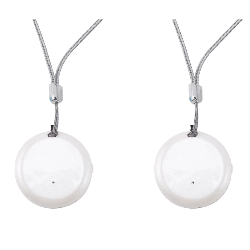 

2X Personal Wearable Air Purifier Necklace Mini Portable Air Freshner Ionizer Negative Ion Generator White