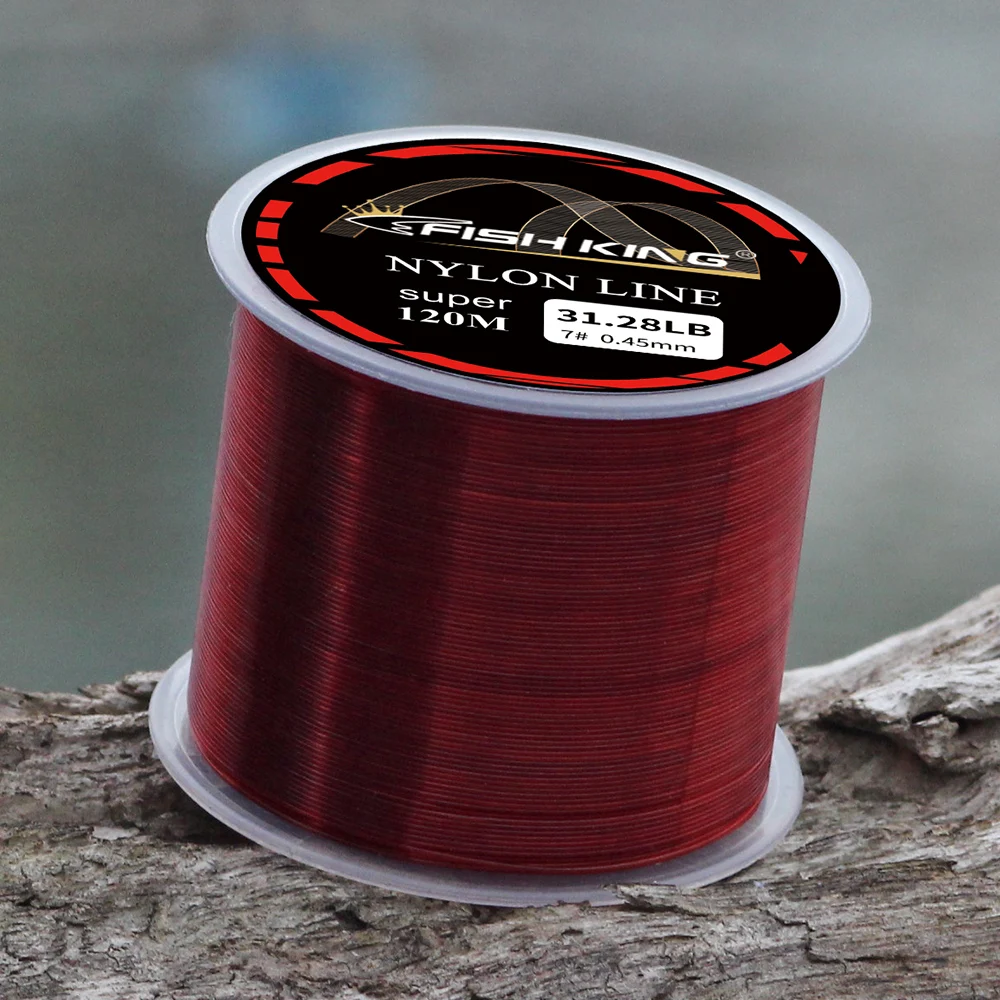 

Fishing Line 120M 0.14mm-0.5mm 4.13LB-34.32LB Strong Nylon Monofilament Rock Sea Fishing Line Thread Bulk Spool Fishing Tackle