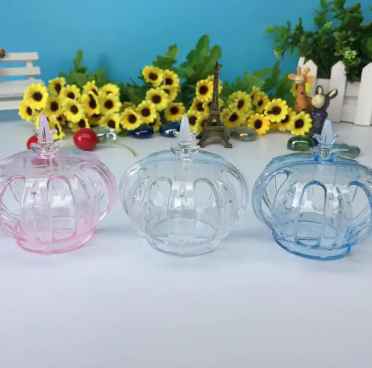 Прозрачная пластиковая коробка в форме короны для дня рождения 1 шт. конфет с | Дом