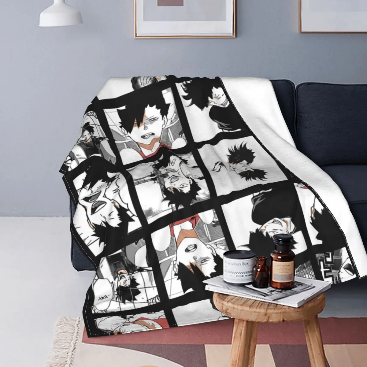 

Флисовый флис Kuroo Tetsurou Haikyuu Korallen в японском стиле