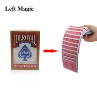 waterfall card magic tricks electric deck connection by invisible thread of cards prank trick prop gag poker acrobatics props