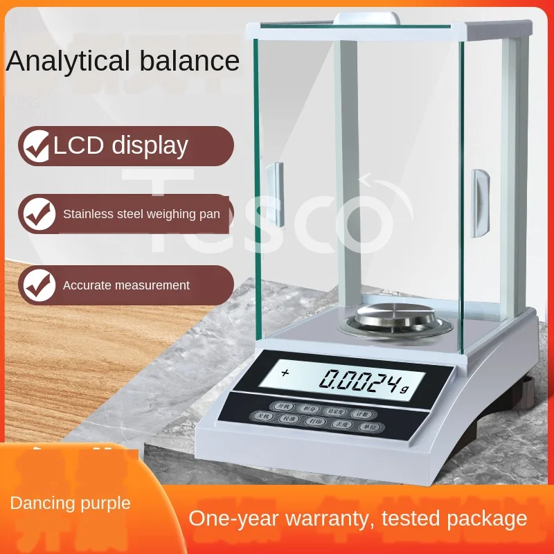 

FA1004 Electronic Analytical Balance 0.1mg 10,000ths Scale Laboratory 1 / 10,000th 0.0001g Gram