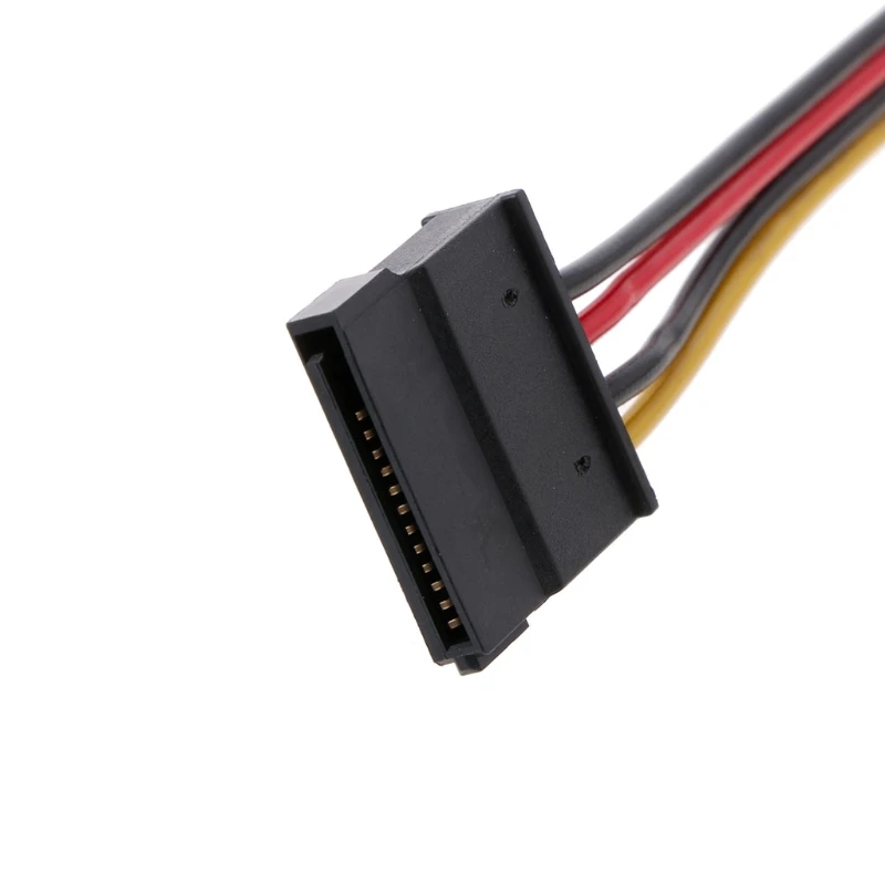 4-контактный FDD Floppy мужчина до 15-Pin SATA Женский адаптер конвертер Мощность кабель