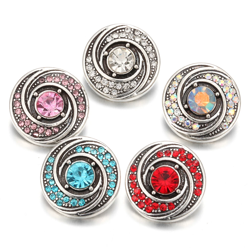 6 шт./лот новинка ювелирное изделие 18 мм стразы кристаллы кнопки круглые