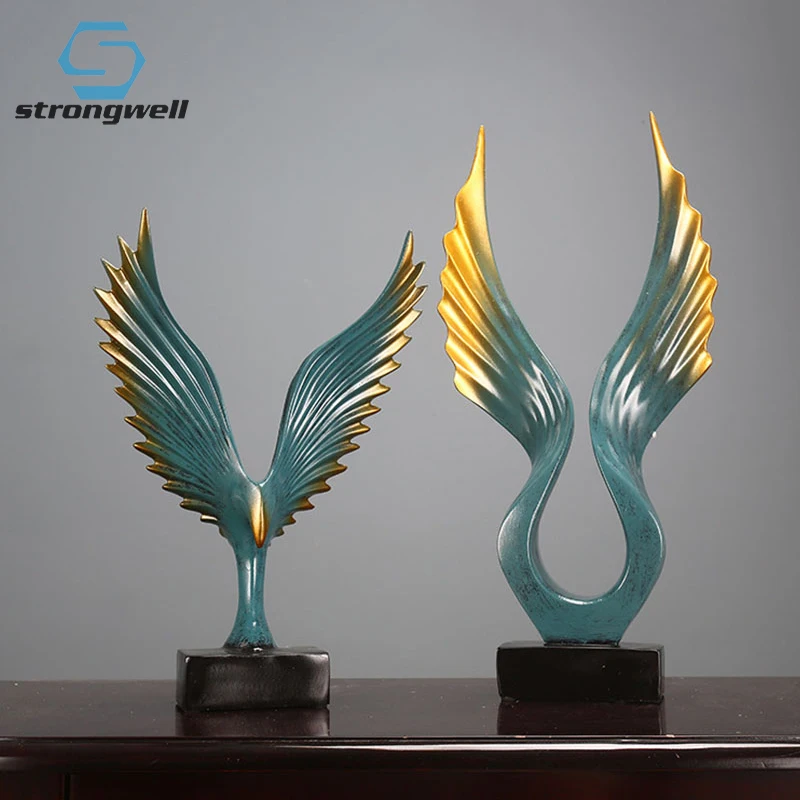 

Strongwell деловые подарки офисное украшение интерьер абстрактный Орел раскладные крылья для дома Кабинета книжный шкаф декоративный орнамент