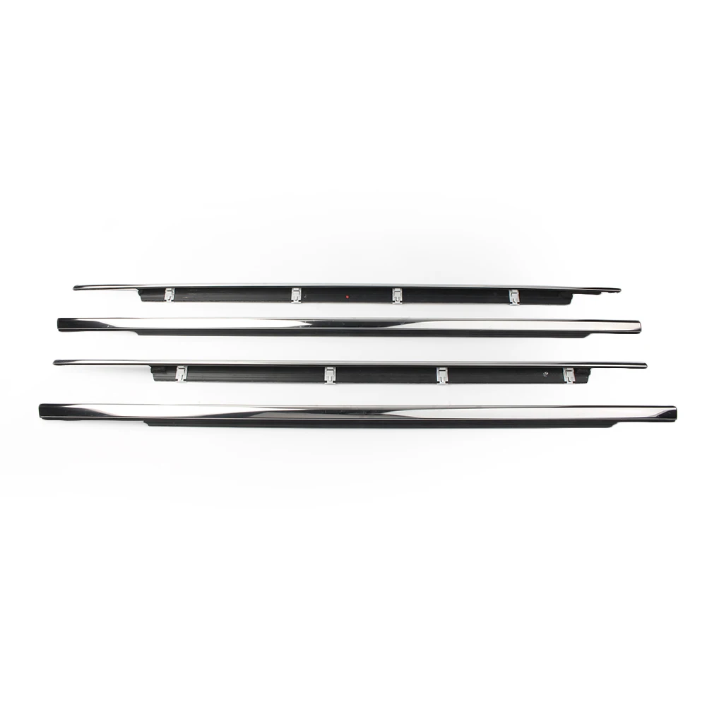 4 шт. Weatherstrips окна литья Накладка дверного уплотнителя ремень для Ford Edge 2008 2009 2010 2011 2012 2013 Chrome спереди и сзади комплект