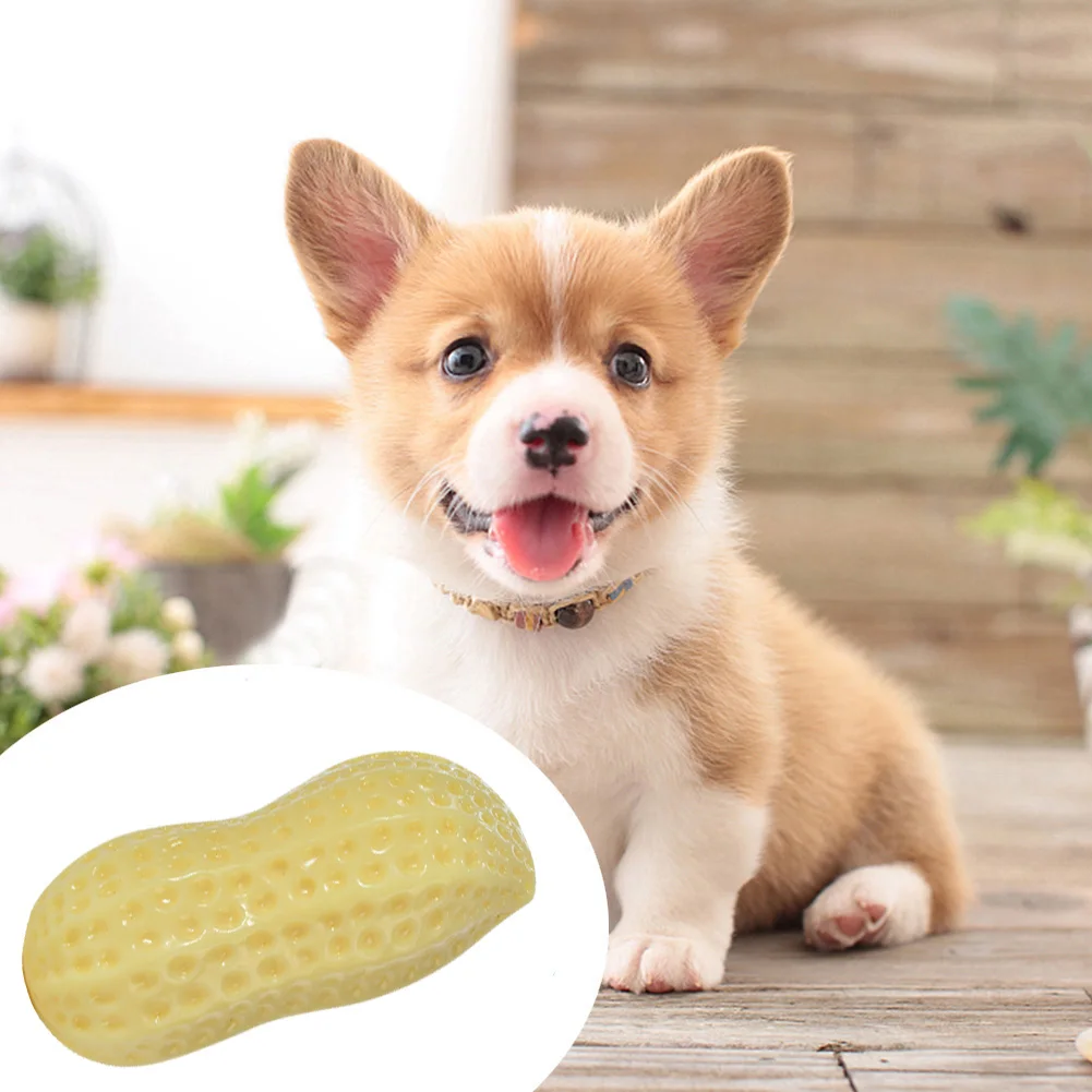 

Pet Peanut Simulation Shape Toy Elasticity Vocal Toy Dogs Molar Dogs Toothbrush Pets Chewing Playing Products