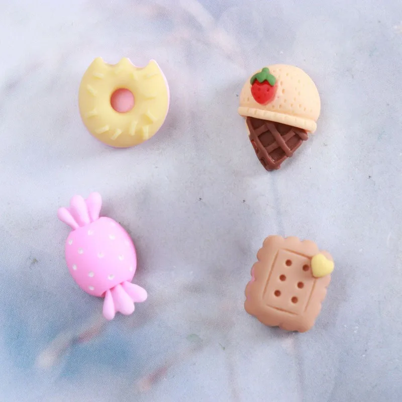 

50 шт., подвески из смолы для дизайна ногтей