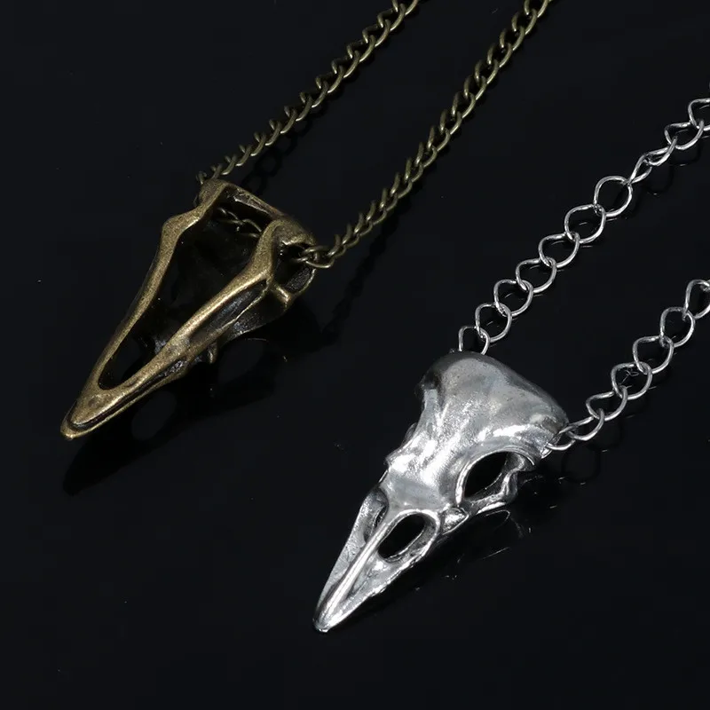 Мини ворон Череп искусственная Реплика Ворон волшебная ворона серебряный цвет